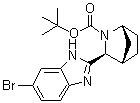 结构式 CAS# 1256387-74-2, (1R,3S,4S)-3-(6-溴-1H-苯并咪唑-2-基)-2-氮杂双环[2.2.1]庚烷-2-羧酸叔丁酯