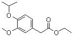 structure of CAS# 1256581-66-4, 3-Methoxy-4-(1-methylethoxy)benzeneacetic acid ethyl ester