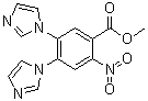 4,5-Di-1H-imidazol-1-yl-2-nitrobenzoic acid methyl ester molecular structure (CAS 1256633-33-6)
