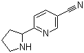 6-(2-Pyrrolidinyl)-3-pyridinecarbonitrile molecular structure (CAS 1256785-39-3)
