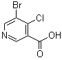5-Bromo-4-chloro-3-pyridinecarboxylic acid molecular structure (CAS 1256790-85-8)