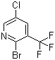 structure of CAS# 1256820-00-4, 2-Bromo-5-chloro-3-(trifluoromethyl)pyridine