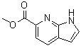 structure of CAS# 1256825-86-1, 1H-Pyrrolo[2,3-b]pyridine-6-carboxylic acid methyl ester