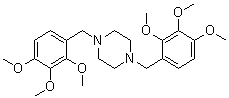 六甲氧苄嗪分子结构 (CAS 1257-19-8)