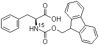 Fmoc-L-[15N]phenylalanine molecular structure (CAS 125700-32-5)