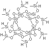 结构式 CAS# 125756-69-6, 二甲基硅烷基笼形聚倍半硅氧烷