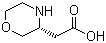 structure of CAS# 1257848-43-3, (3R)-3-Morpholineacetic acid