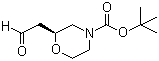 (2S)-2-(2-Oxoethyl)-4-morpholinecarboxylic acid tert-butyl ester molecular structure (CAS 1257850-93-3)