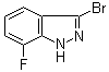 结构式 CAS# 1257853-72-7, 3-溴-7-氟-1H-吲唑