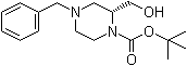 (2R)-2-(Hydroxymethyl)-4-(phenylmethyl)-1-piperazinecarboxylic acid 1,1-dimethylethyl ester molecular structure (CAS 1257855-72-3)
