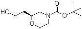 结构式 CAS# 1257856-15-7, (2S)-2-(2-羟乙基)-4-吗啉羧酸叔丁酯