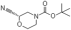 结构式 CAS# 1257856-31-7, (2S)-2-氰基-4-吗啉羧酸叔丁酯