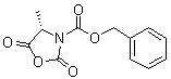 structure of CAS# 125814-23-5, Benzyl (S)-4-methyl-2,5-dioxo-1,3-oxazolidine-3-carboxylate;(S)-3-Benzyloxycarbonyl-4-methyl-2,5-oxazolidinedione