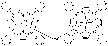 mu-Oxobis[alpha,beta,gamma,delta-tetraphenylporphinatoiron(III)] molecular structure (CAS 12582-61-5)