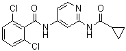 2,6-Dichloro-N-[2-[(cyclopropylcarbonyl)amino]-4-pyridinyl]benzamide molecular structure (CAS 1258292-64-6)