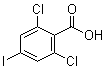 2,6-Dichloro-4-iodobenzoic acid molecular structure (CAS 1258298-01-9)