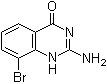 结构式 CAS# 1258630-85-1, 2-氨基-8-溴喹唑啉-4(3H)-酮