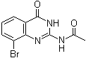 结构式 CAS# 1258630-87-3, N-(8-溴-4-氧代-3,4-二氢喹唑啉-2-基)乙酰胺