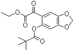 6-(2,2-二甲基-1-氧代丙氧基)-alpha-氧代-1,3-苯并二恶茂-5-乙酸乙酯分子结构 (CAS 1258951-02-8)