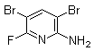 结构式 CAS# 1259477-39-8, 3,5-二溴-6-氟-2-吡啶胺