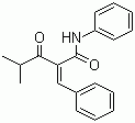 结构式 CAS# 125971-57-5, 2-(苯甲撑)-3-氧代-4-甲基-N-苯基-戊酰胺