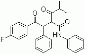 structure of CAS# 125971-96-2, 4-Fluoro-alpha-(2-methyl-1-oxopropyl)-gamma-oxo-N,beta-diphenylbenzene butaneamide;2-[2-(4-Fluorophenyl)-2-oxo-1-phenylethyl]-4-methyl-3-oxopentanoic acid phenylamide