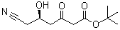 结构式 CAS# 125988-01-4, (R)-6-氰基-5-羟基-3-氧代己酸叔丁酯