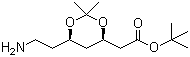 (4R,6R)-tert-Butyl-6-(2-aminoethyl)-2,2-dimethyl-1,3-dioxane-4-acetate molecular structure (CAS 125995-13-3)