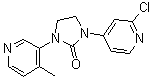 1-(2-Chloro-4-pyridinyl)-3-(4-methyl-3-pyridinyl)-2-imidazolidinone molecular structure (CAS 1260006-20-9)