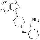 (1R,2R)-2-[[4-(1,2-Benzisothiazol-3-yl)-1-piperazinyl]methyl]cyclohexanemethanamine molecular structure (CAS 1260138-03-1)