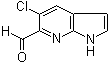 5-Chloro-1H-pyrrolo[2,3-b]pyridine-6-carbaldehyde molecular structure (CAS 1260382-91-9)