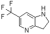 2,3-Dihydro-6-(trifluoromethyl)-1H-pyrrolo[3,2-b]pyridine molecular structure (CAS 1260664-09-2)