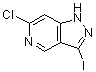 结构式 CAS# 1260672-72-7, 6-氯-3-碘-1H-吡唑并[4,3-c]吡啶