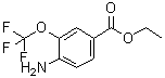Ethyl 4-amino-3-(trifluoromethoxy)benzoate molecular structure (CAS 1260742-02-6)