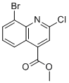 Methyl 8-bromo-2-chloroquinoline-4-carboxylate molecular structure (CAS 1260807-86-0)