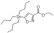 Ethyl 5-(tributylstannyl)isoxazole-3-carboxylate molecular structure (CAS 126085-91-4)