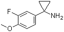 1-(3-Fluoro-4-methoxyphenyl)cyclopropanamine molecular structure (CAS 1260852-84-3)