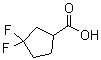 结构式 CAS# 1260897-05-9, 3,3-二氟环戊烷羧酸