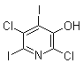 2,5-Dichloro-4,6-diiodo-3-pyridinol molecular structure (CAS 1261365-34-7)