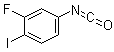 2-Fluoro-1-iodo-4-isocyanatobenzene molecular structure (CAS 1261441-79-5)