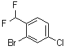 2-Bromo-4-chloro-1-(difluoromethyl)benzene molecular structure (CAS 1261476-50-9)