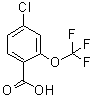 4-Chloro-2-(trifluoromethoxy)benzoic acid molecular structure (CAS 1261605-70-2)