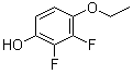 structure of CAS# 126163-56-2, 2,3-Difluoro-4-ethoxyphenol;4-Ethoxy-2,3-difluorophenol