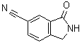 2,3-Dihydro-3-oxo-1H-isoindole-5-carbonitrile molecular structure (CAS 1261726-80-0)