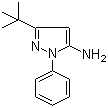 结构式 CAS# 126208-61-5, 3-叔丁基-1-苯基-1H-吡唑-5-胺