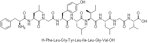 L-Phenylalanyl-L-leucylglycyl-L-tyrosyl-L-leucyl-L-isoleucyl-L-leucylglycyl-L-valine molecular structure (CAS 1262622-91-2)