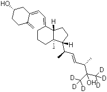 25-Hydroxy Vitamin D2-d<sub>6</sub> molecular structure (CAS 1262843-46-8)