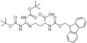 (3R)-3-Carboxy-7-[[(1,1-dimethylethoxy)carbonyl]amino]-11,11-dimethyl-9-oxo-10-oxa-2,6,8-triazadodec-6-enoic acid 1-(9H-fluoren-9-ylmethyl) ester molecular structure (CAS 1263047-29-5)