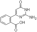 结构式 CAS# 1263279-45-3, 2-(2-氨基-1,6-二氢-6-氧代-4-嘧啶基)苯甲酸