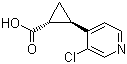 (1R,2R)-rel-2-(3-Chloro-4-pyridinyl)cyclopropanecarboxylic acid molecular structure (CAS 1263284-68-9)